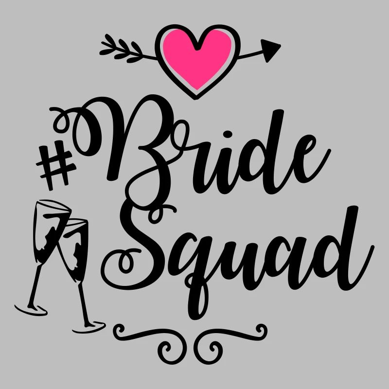 bride squad heart