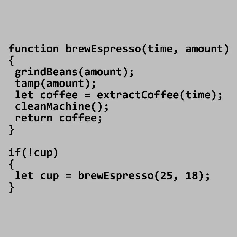 Code de machine à expresso automatisée