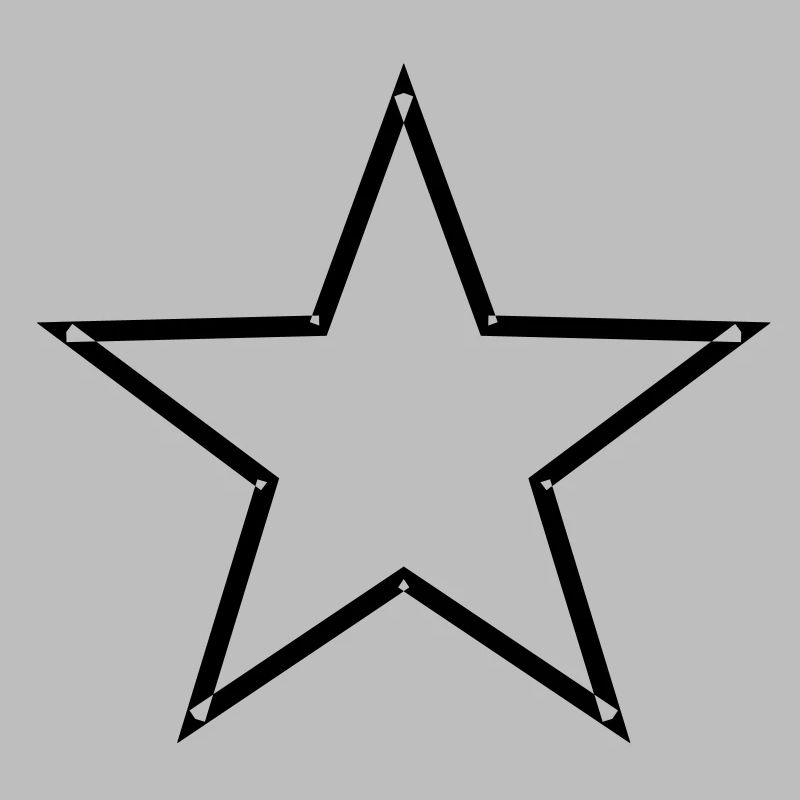 étoile contour