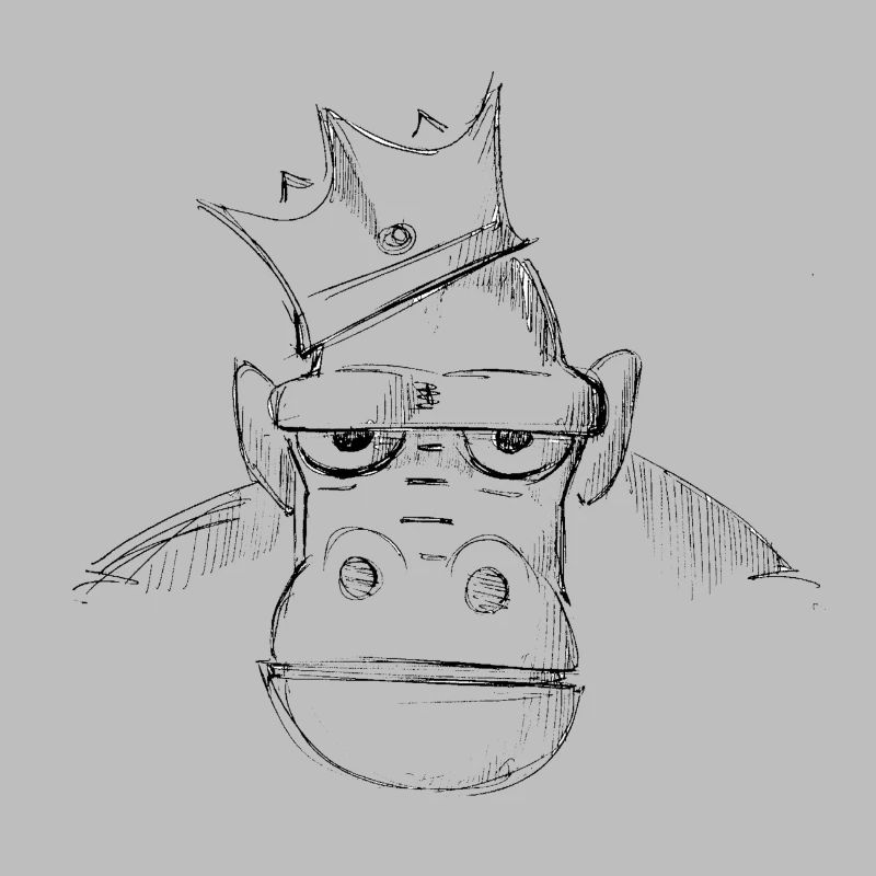 Singe avec couronne 2
