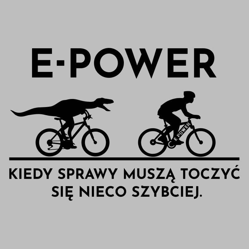Welociraptor ściga e-rowerzystę