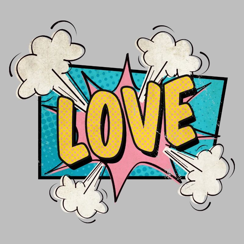 Love exploding BD style amoureux