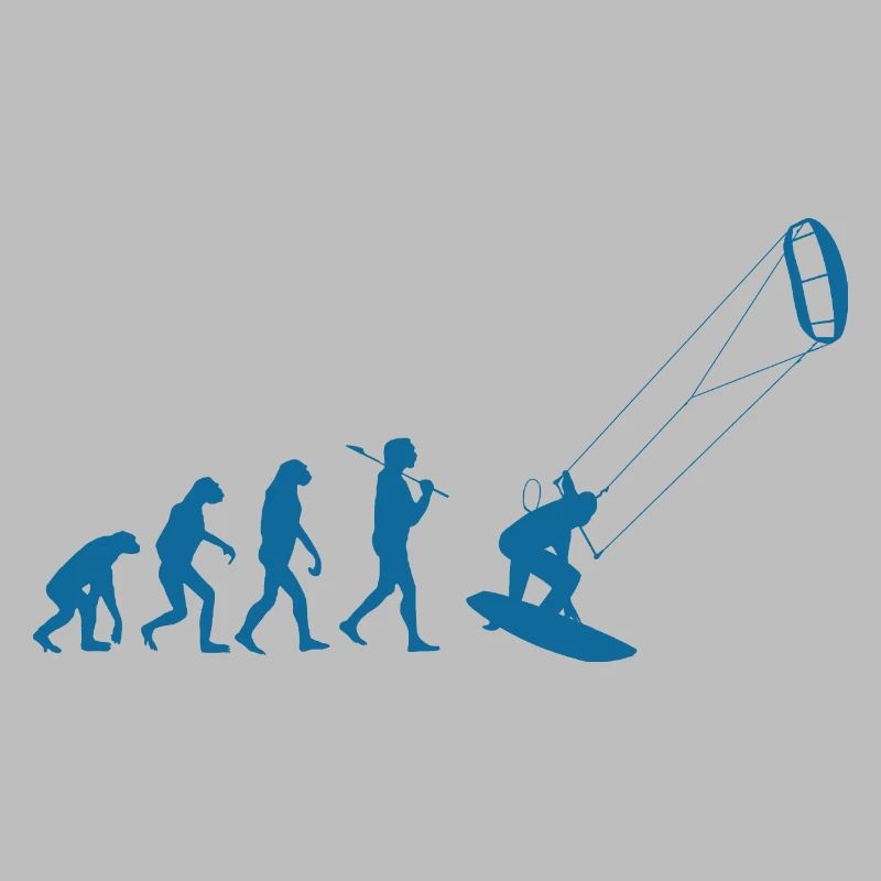 Kitesurfer Evolution Kitesurf Kitesurf Wind Water Sport