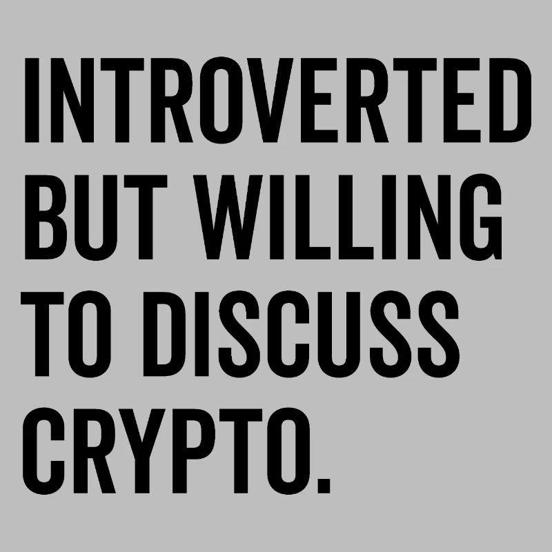 Introvertiert, aber bereit, über Krypto zu diskutieren