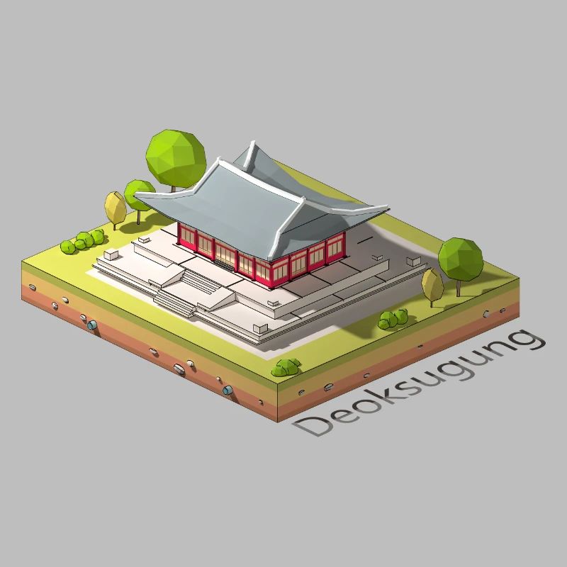 Geometrische Low-Poly-Deoksugung