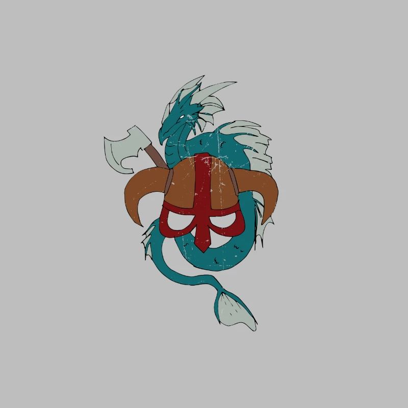 Wikinger Drache Vikings