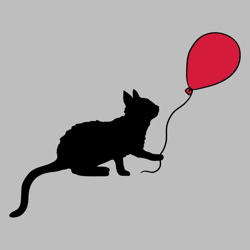 Red Balloon Kitten Plays