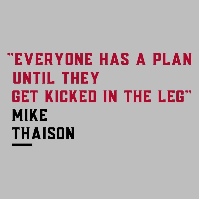 "Everyone has a plan until they get kicked"