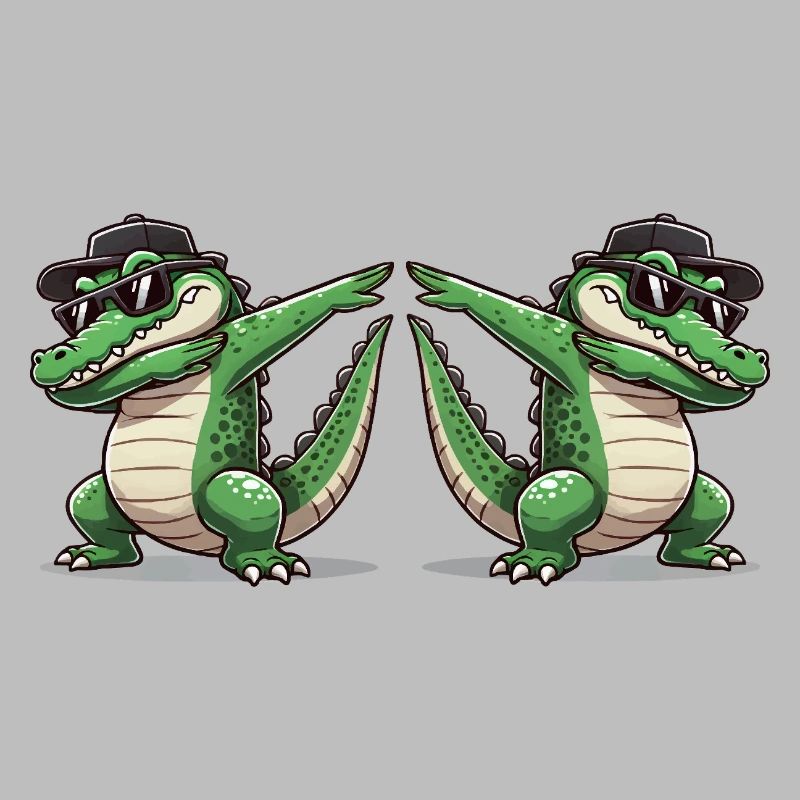 Crocodile Comic Dabbing 2