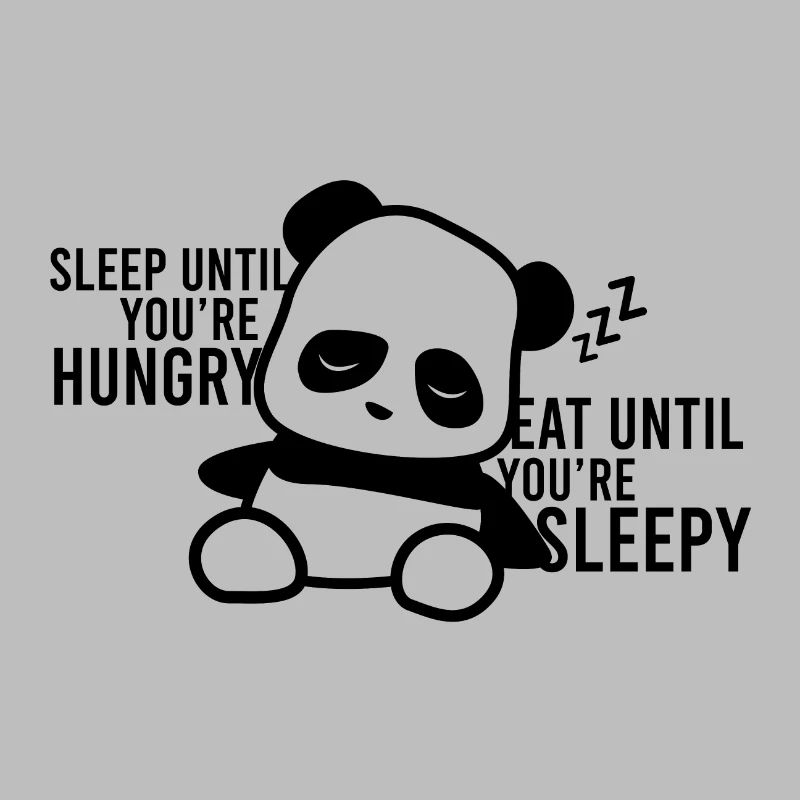N'abandonne pas tes rêves, continue de dormir panda