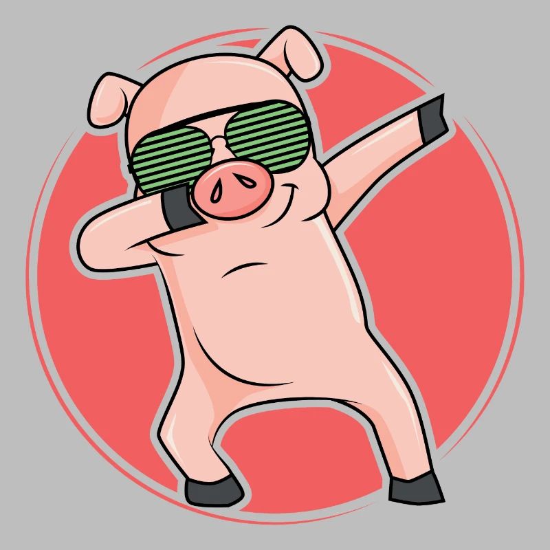 Dabbing Pic cochon dab cool dance move