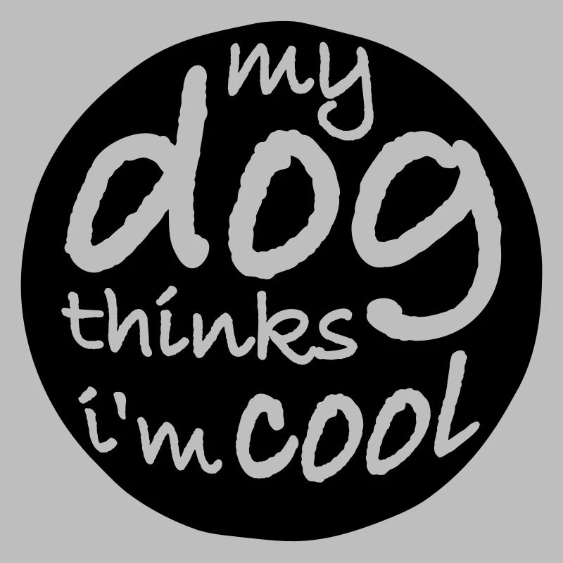 Dog thinks in the cool