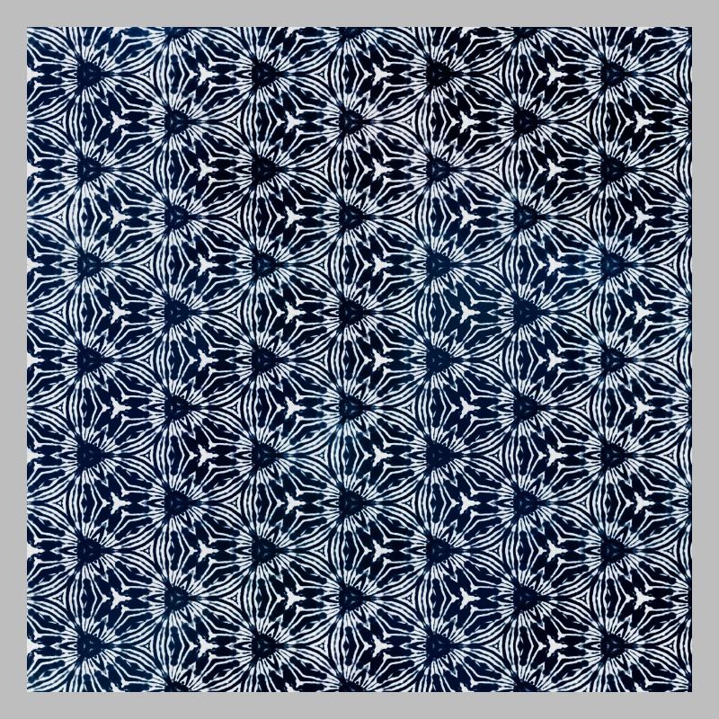 Silver Grey Dark Blue Tie Dye Textile Pattern