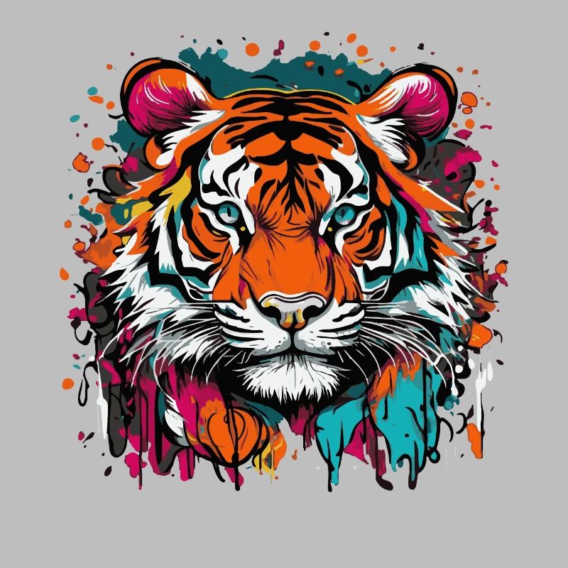 Farbenfroher Tiger