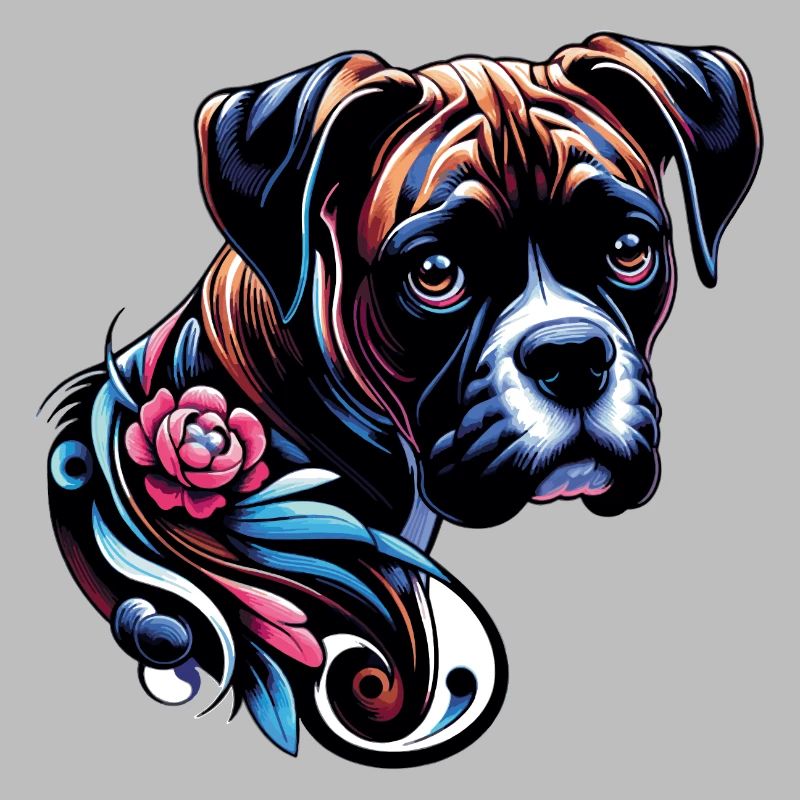 Boxer fleur
