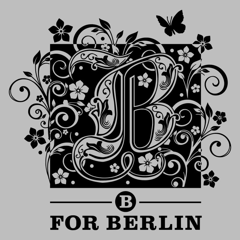 B for Berlin - Letter - Design-Farbe frei wählbar!