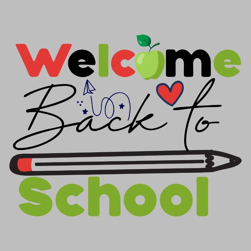 Welcome back to school, Schulbeginn Schulstart Fun