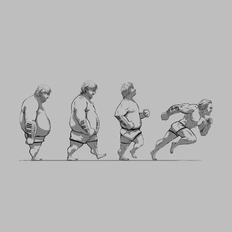 évolution du gros gars