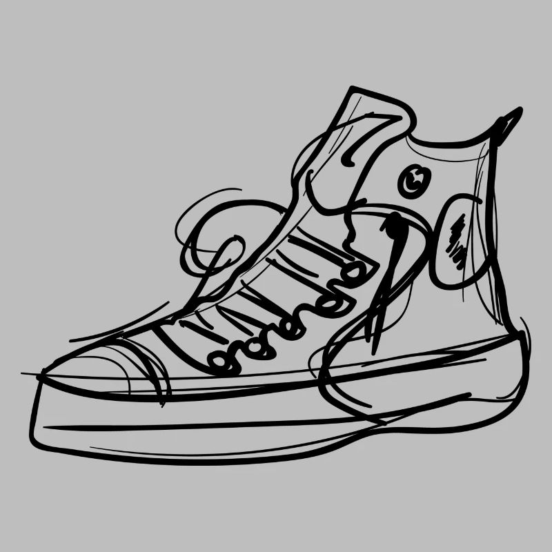 Les chaussures de Chuck comme dessin