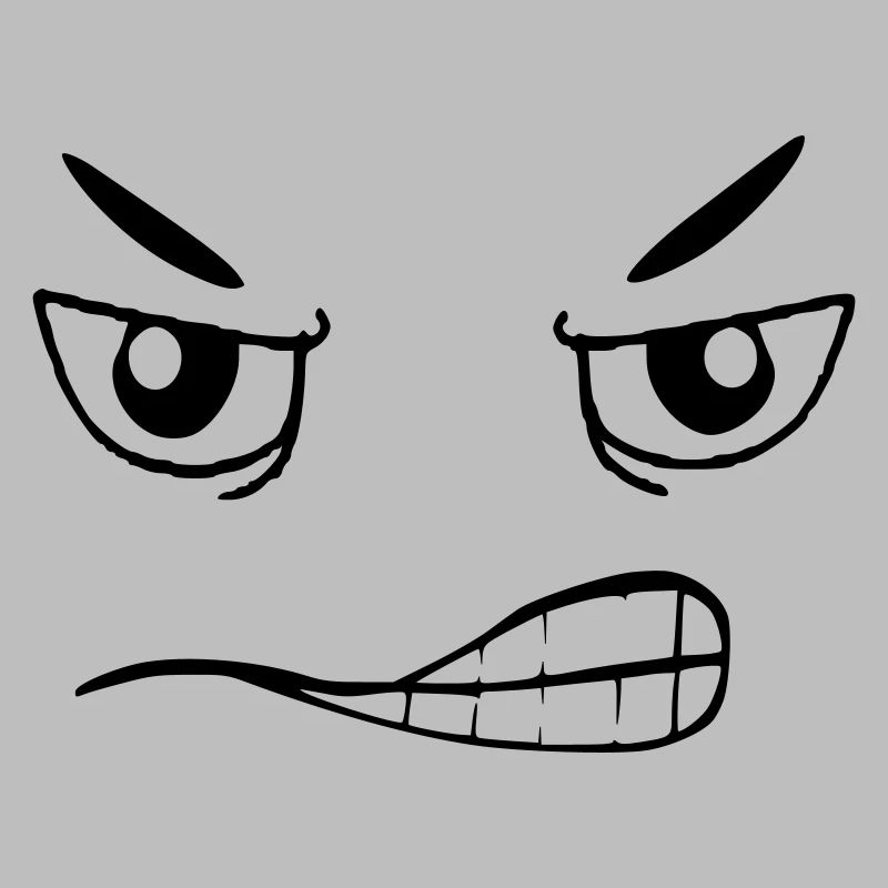 Visage maléfique