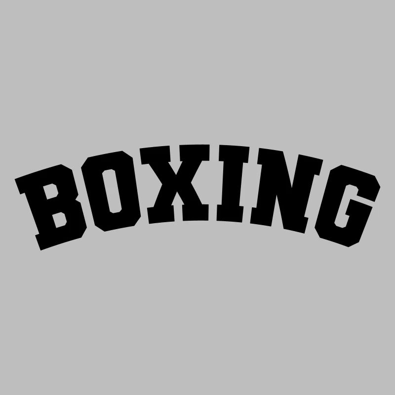 Boxe simple design lettrage