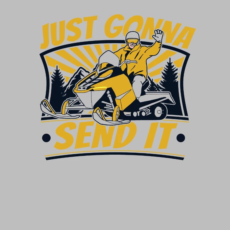 Just going to Send It Snow Motorcycle Snowmobile