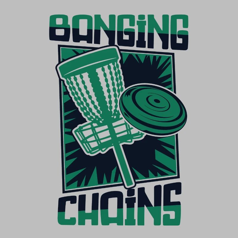 Banging Chains Basket Disc Disc Golfer Player