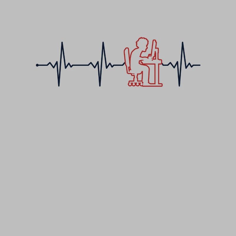 Programmer Heartbeat Softwareentwickler Coder