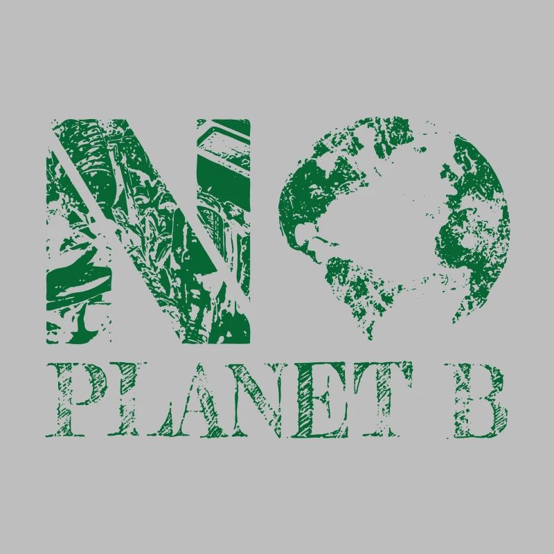 pas de planète B vert
