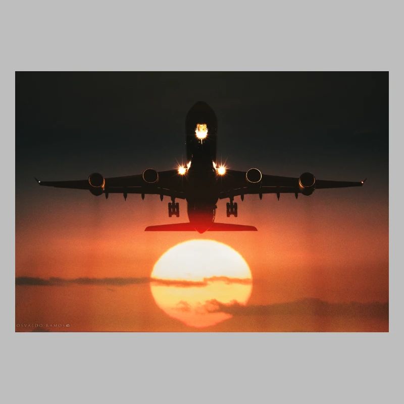 Flugzeug hebt ab