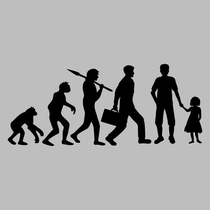 Papa Fille Evolution Enfant