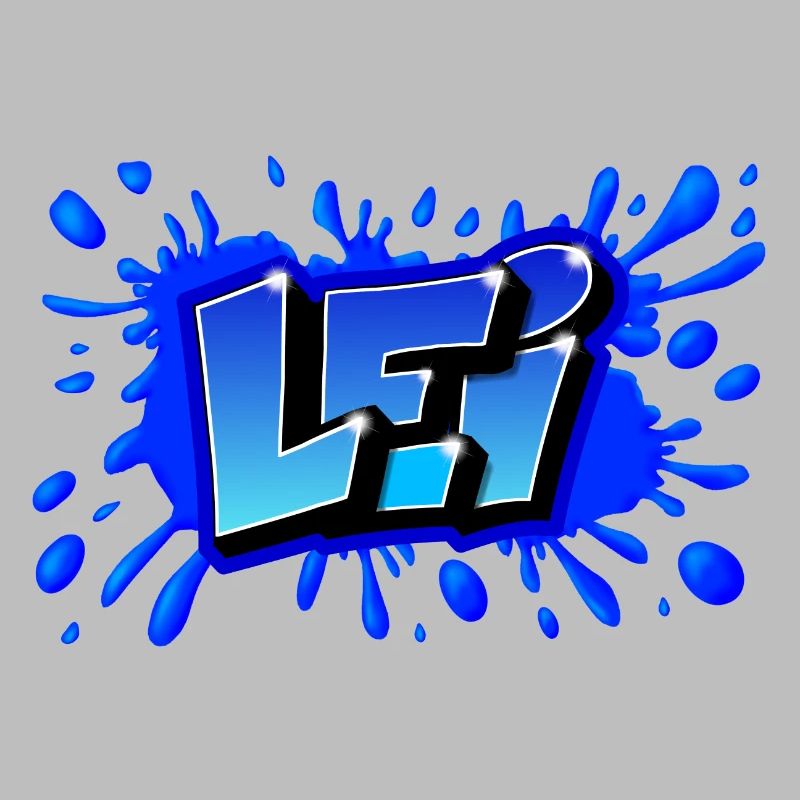 GRAFFITI FIRST NAME LEI PRINTABLE