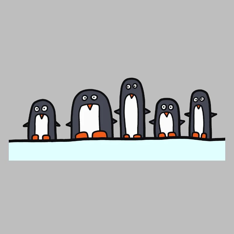 5 penguins