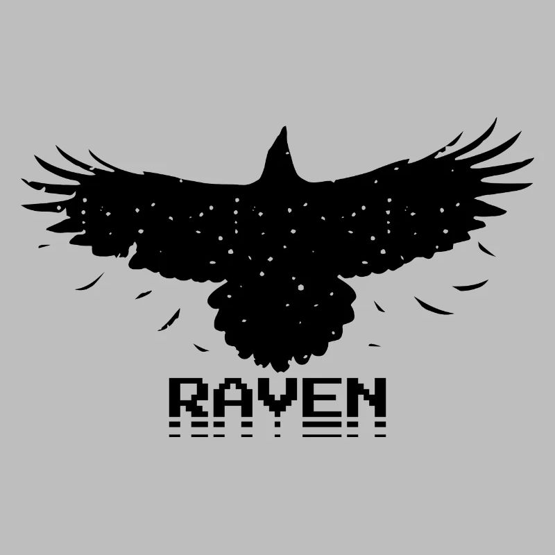 Raven Retro Pixel Style