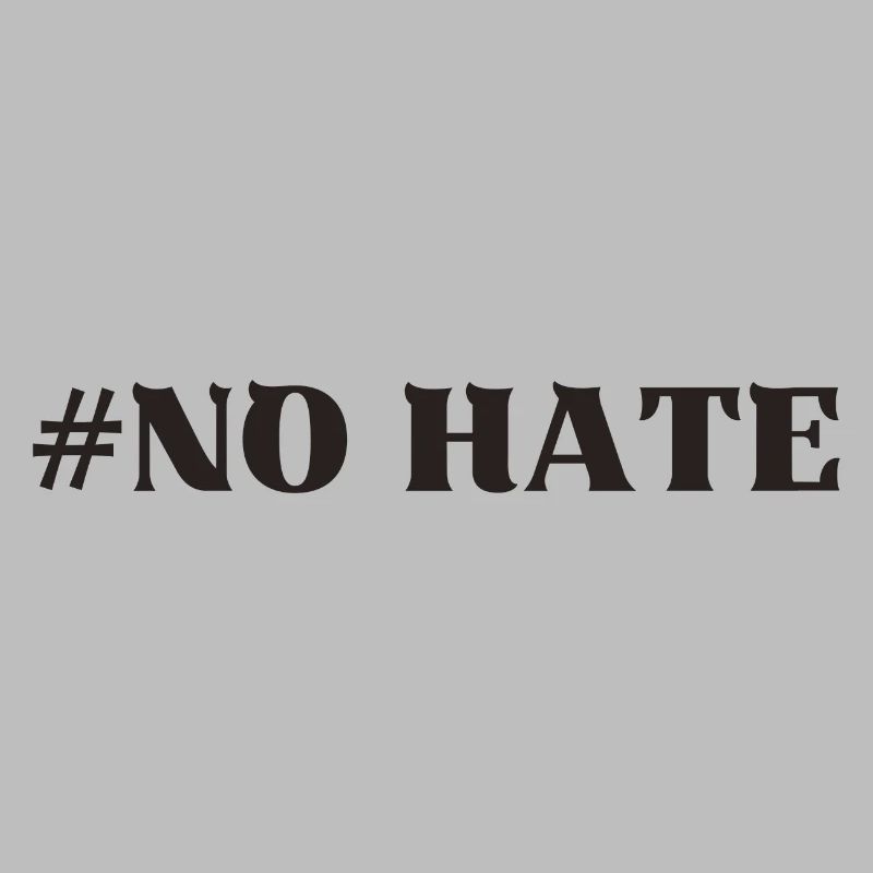 No hate kein Hass Geschenkidee