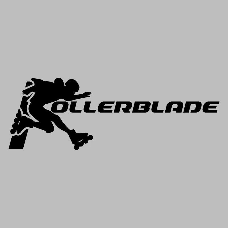 rollerblader silhouette black