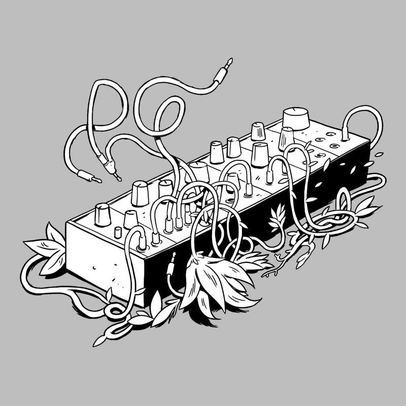Modular Synthesizer - Black & White
