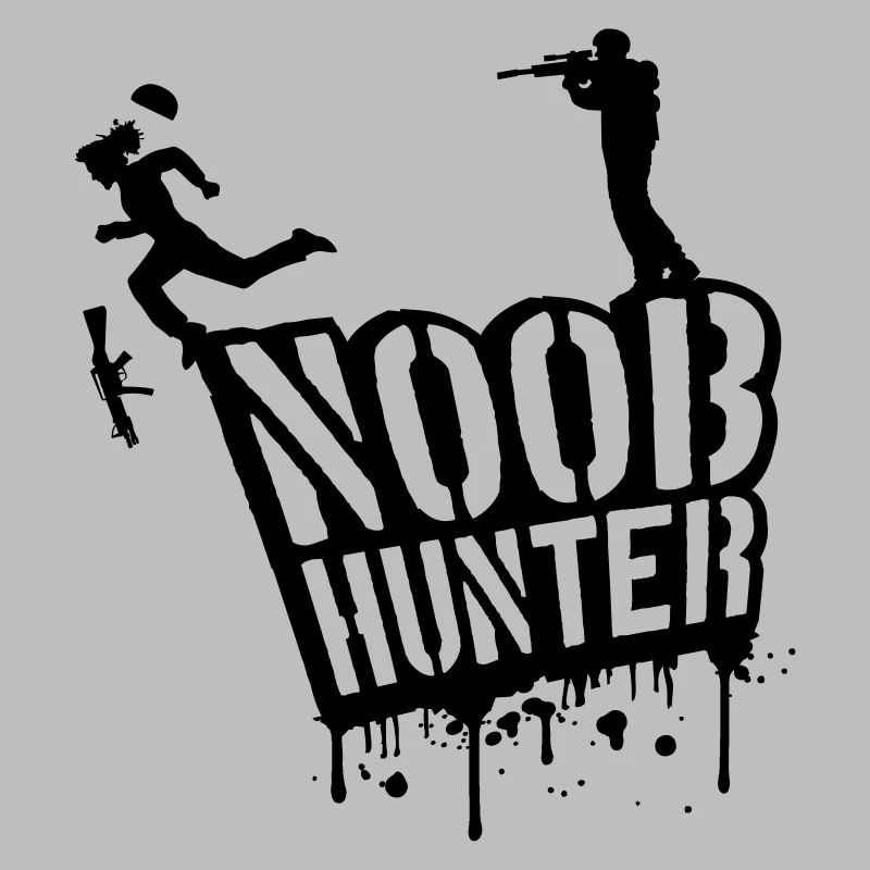Noob Hunter tir sang gouttes graffiti