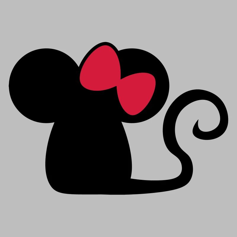 Mäuschenschleife / mouse with bow Cute mouse
