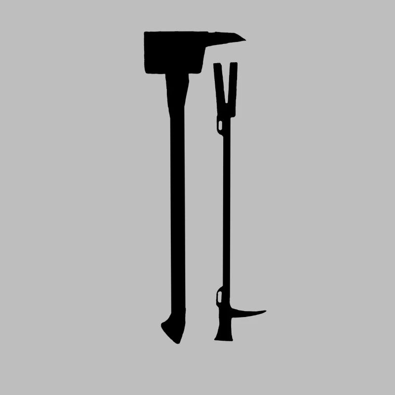 Firefighters rescue workers tool crowbar