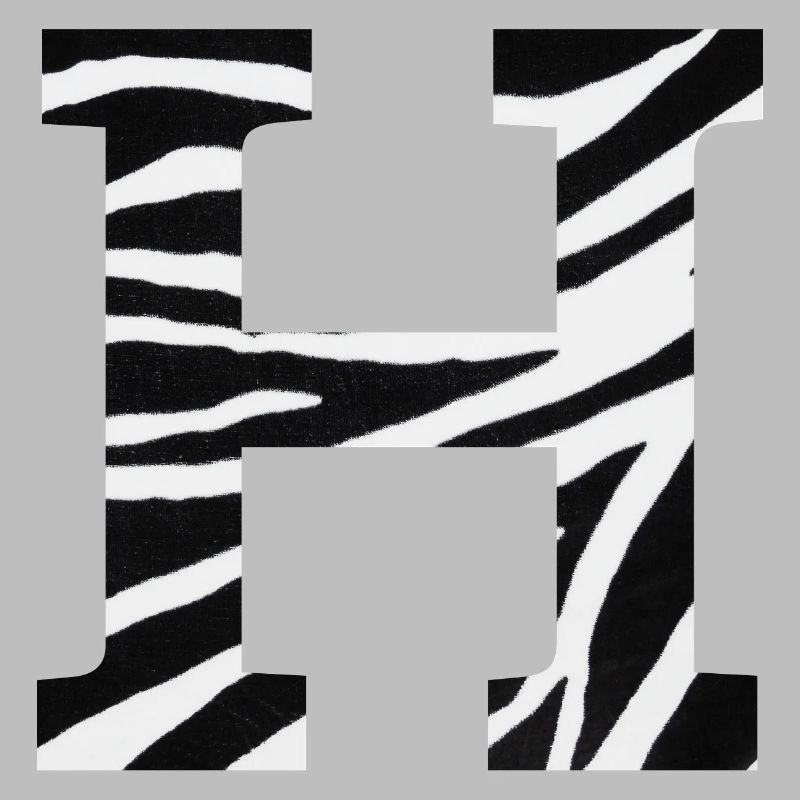 Buchstabe h Zebra