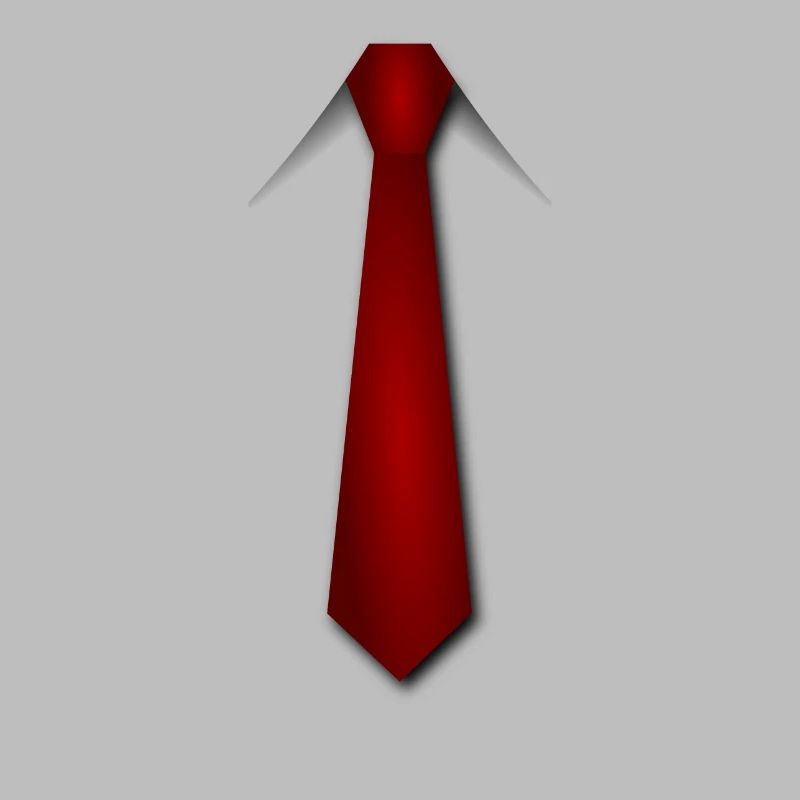 une cravate rouge