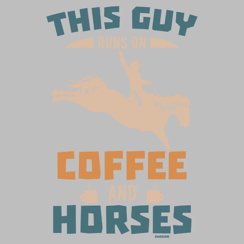Mann Junge Reiten Kaffee Papa