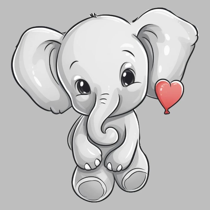 Elephant with heart