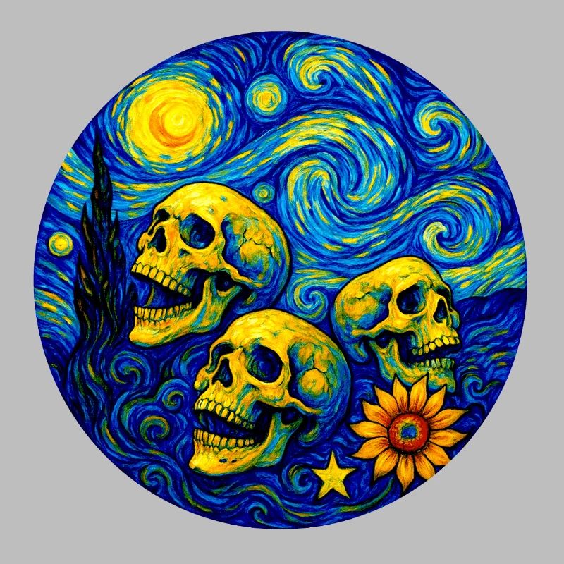 Van Gogh Skull