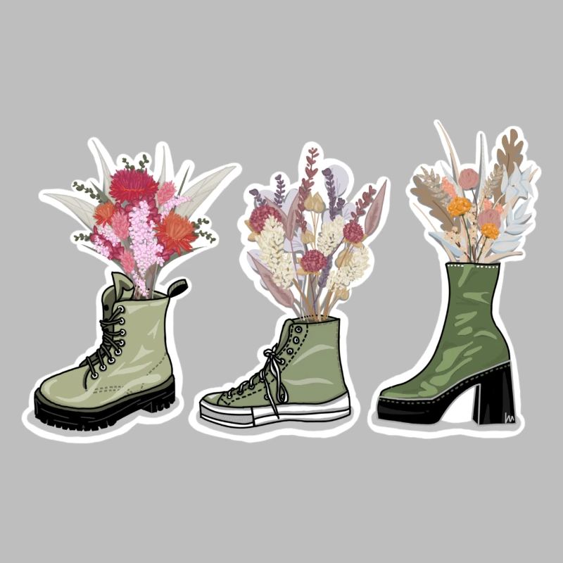 Chaussures à fleurs