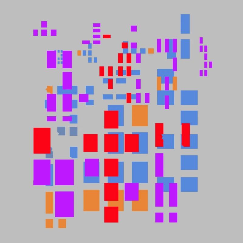 Image pixel dans des couleurs froides - Pixelworld
