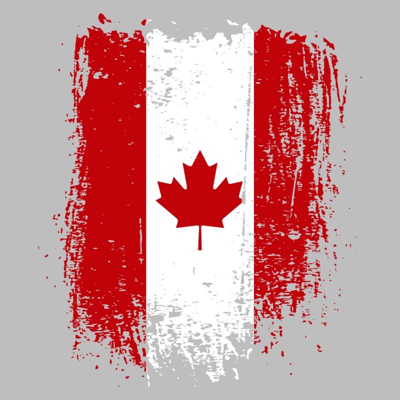 Grunge Canada Drapeau Érable Art