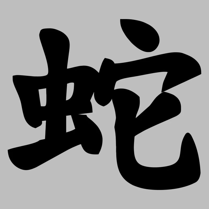 Image d’ombre de serpent en écriture chinoise
