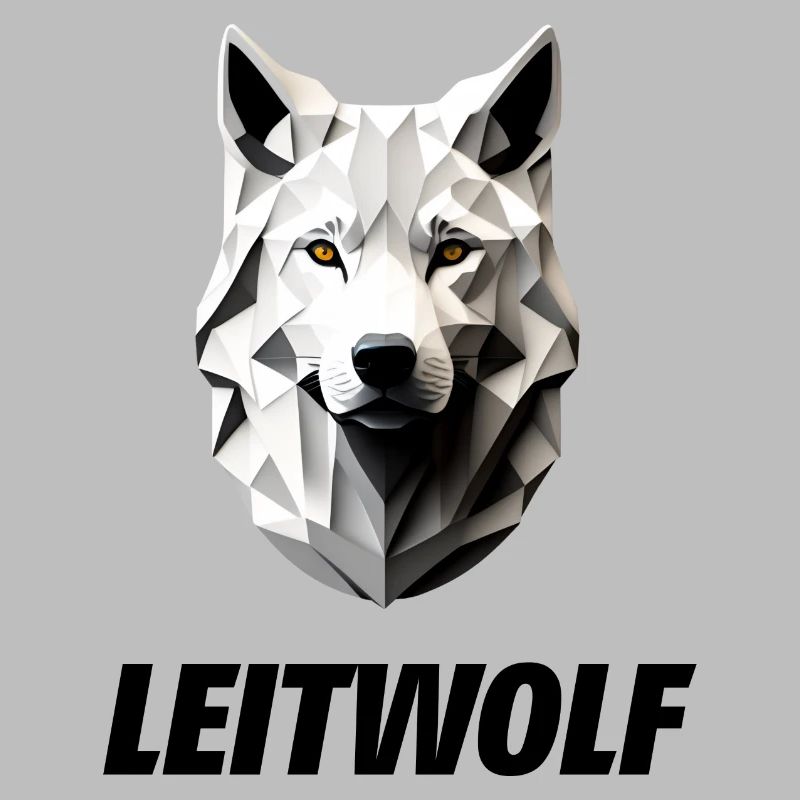 weißer Kopf vom Leitwolf